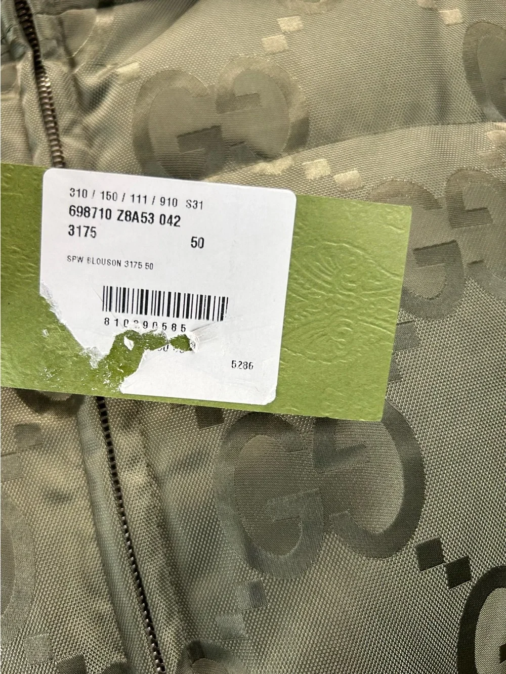 Gucci Jumbo GG canvas down jacket